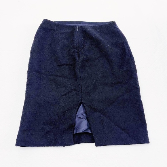 Michael Kors Navy Wool Tweed Pencil Skirt Italy SZ6 - Picture 7 of 8